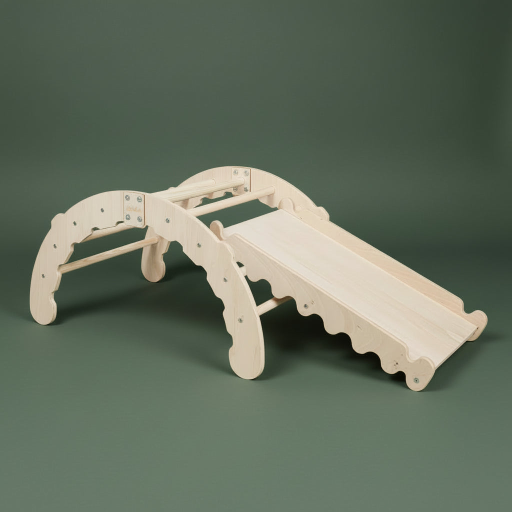 Indoor climbing frame for toddlers, Wooden Montessori climbing frame age 1-3