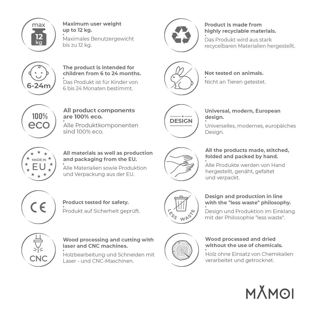 MAMOI® Baby bouncer for babies from 6 months